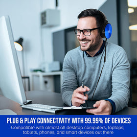Sonitum bulk classroom pack – ten-headphone set for classrooms and libraries.