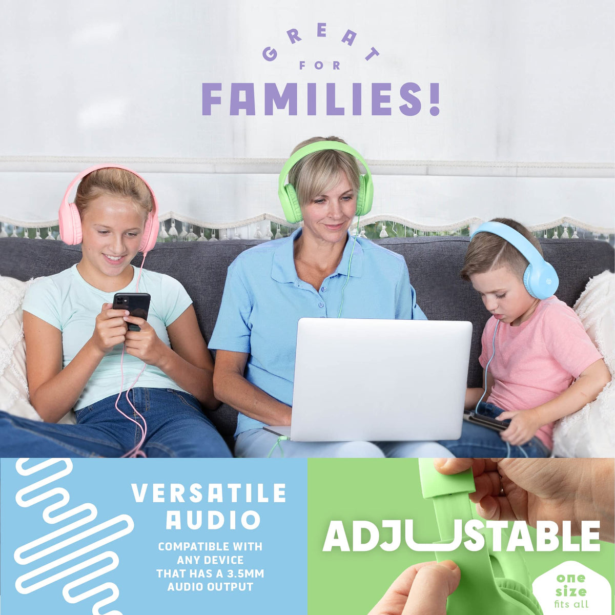 Sonitum cable and 3.5mm plug close-up, universal wired compatibility benefit
