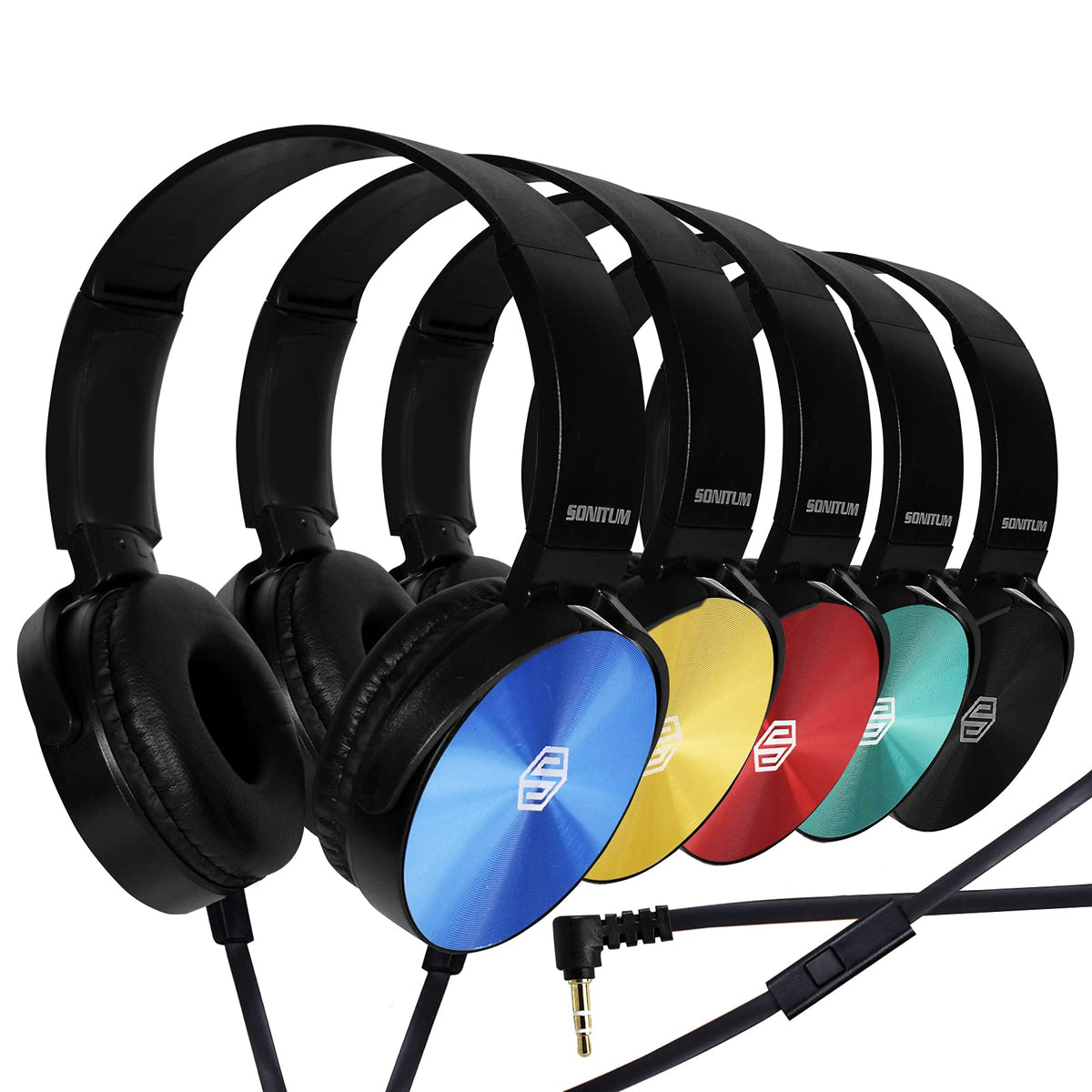 Sonitum classroom headphones with microphone for clear online class discussions.