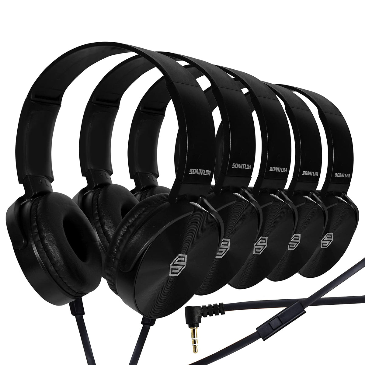 Sonitum headset front view showing compact design and comfortable fit