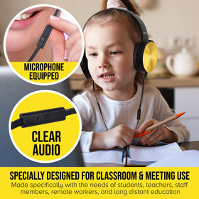 Sonitum on-ear headphones offer a comfortable fit for long study sessions.