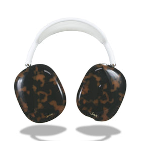 Sonix AirPods Max case in chocolate mocha brown tortoise print protects headphones in style.