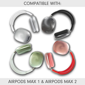 Sonix AirPods Max clear back view demonstrates protection without altering design