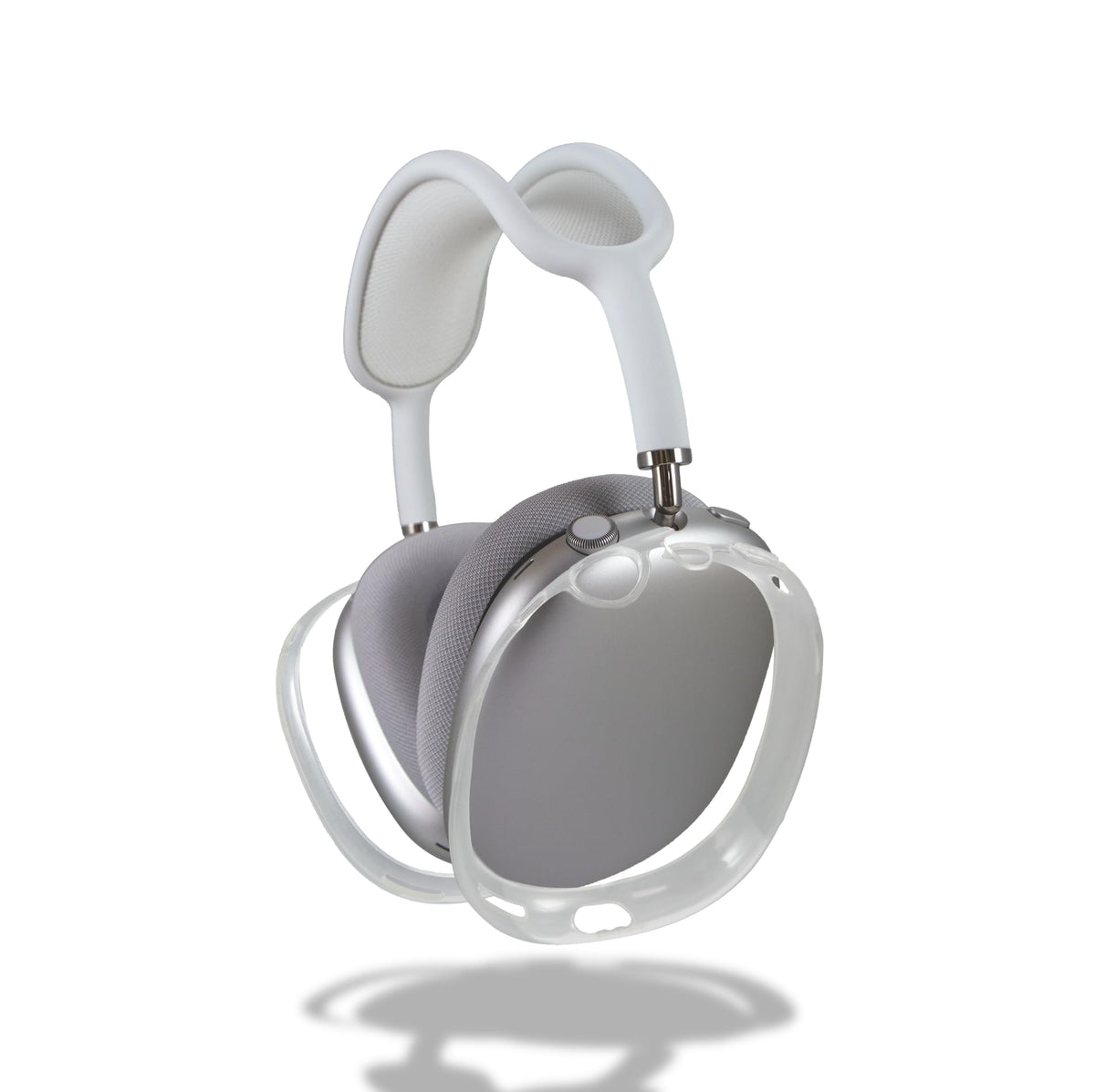 Sonix AirPods Max clear front view protects while showing original color
