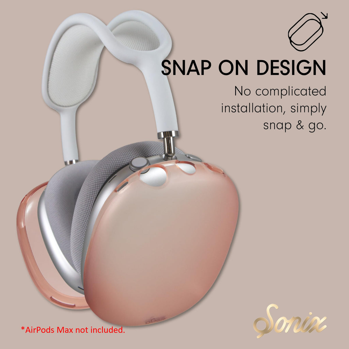 Sonix AirPods Max case with ports and cutouts accessible