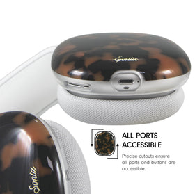 Sonix AirPods Max case leopard-inspired tortoise print adds style.