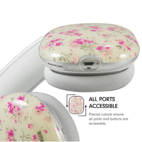 Sonix AirPods Max cover cottage floral pink attaches quickly for effortless protection.