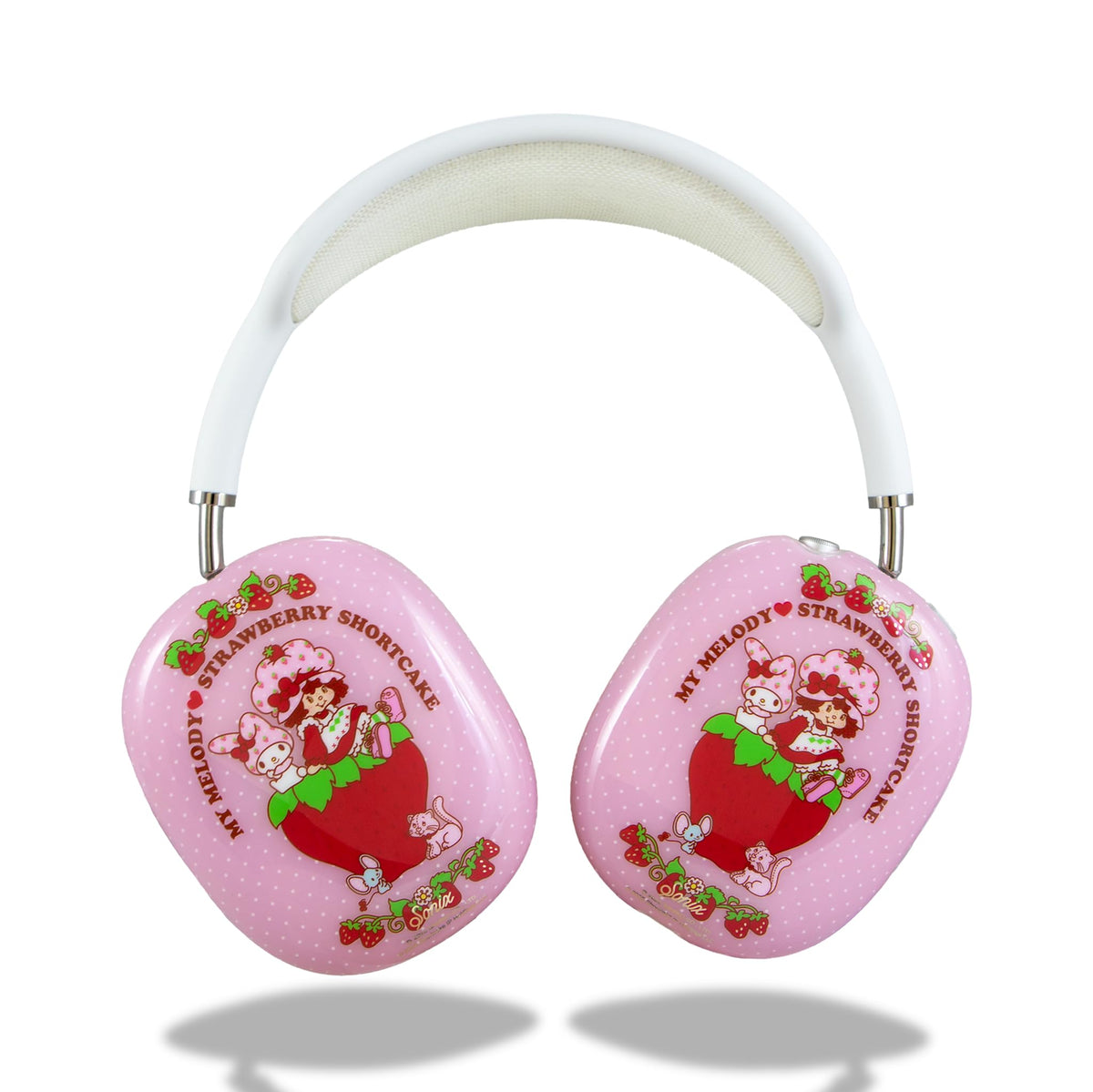 Sonix AirPods Max case front view with My Melody x Sanrio design and protection