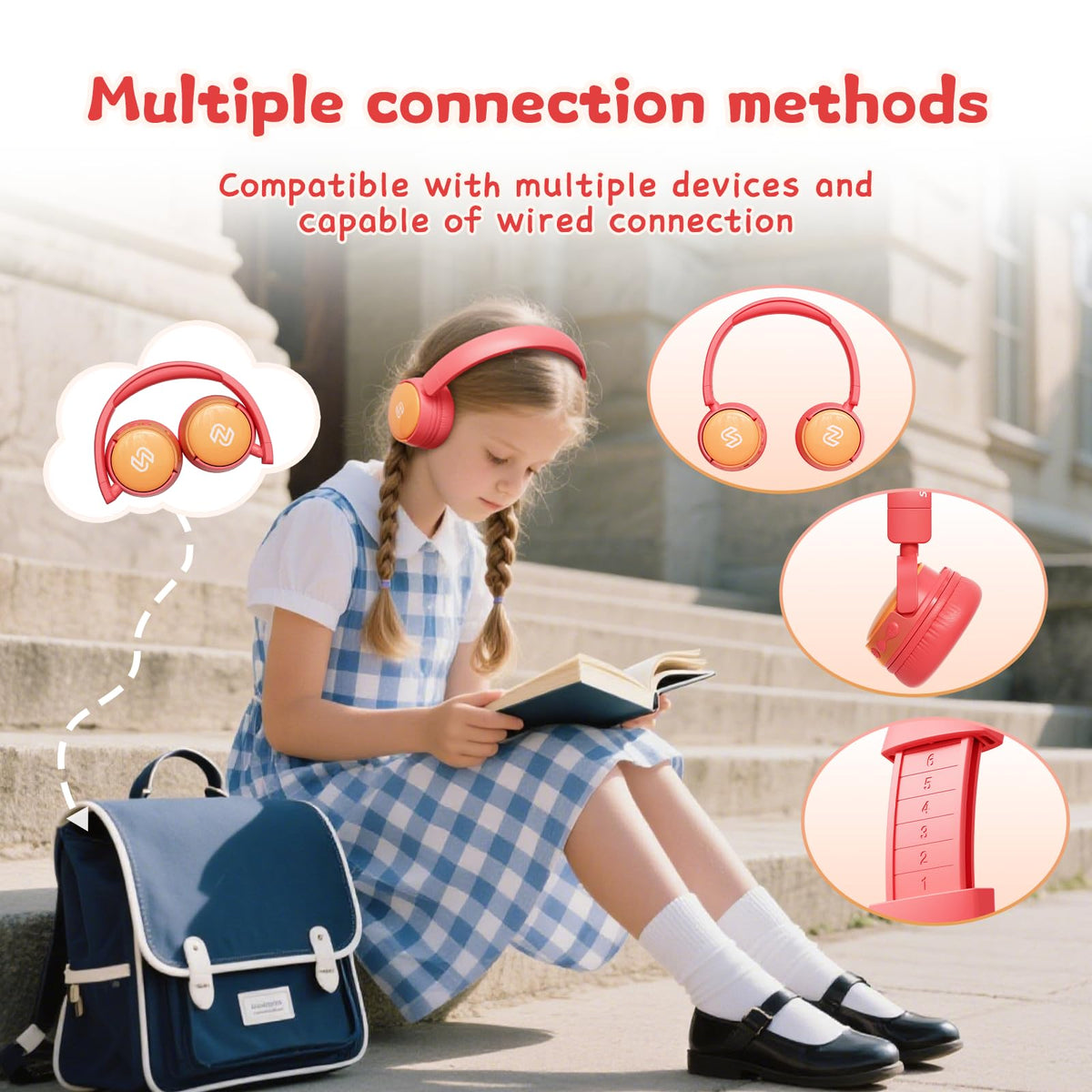 Sonlau S62 side profile worn by child, adjustable fit and light weight