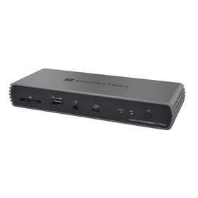 Sonnet Echo 11 dock front view showing diverse ports for desk setup