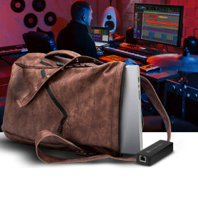 Sonnet AVB adapter on M1 and Intel Macs, compatible studio solution.
