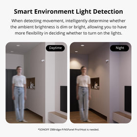SONOFF SNZB-03P motion detection enhances home security with alerts.