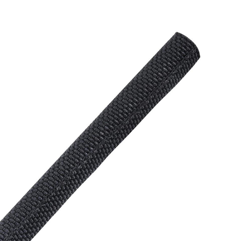 Sonoreboom braided wire loom 1/4 inch 18 ft bundles cables neatly for a clean engine bay