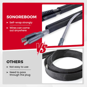 Sonoreboom durable polymer weave resists heat and wear in harsh environments.