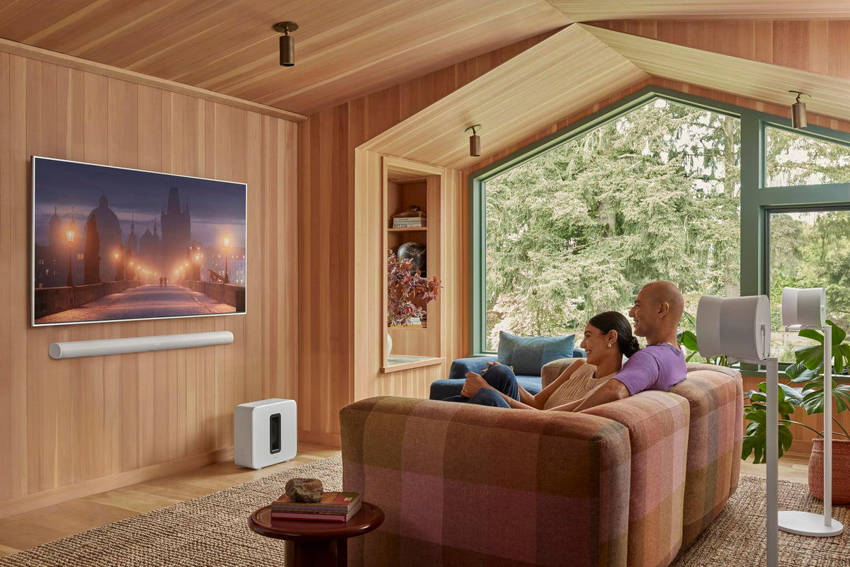 Simple setup via HDMI eARC connects quickly to your TV.
