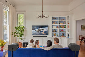 HDMI eARC port enables simple TV setup with minimal cables.