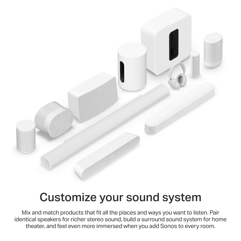 Sonos Beam Gen 2 white packaging box for safe delivery.