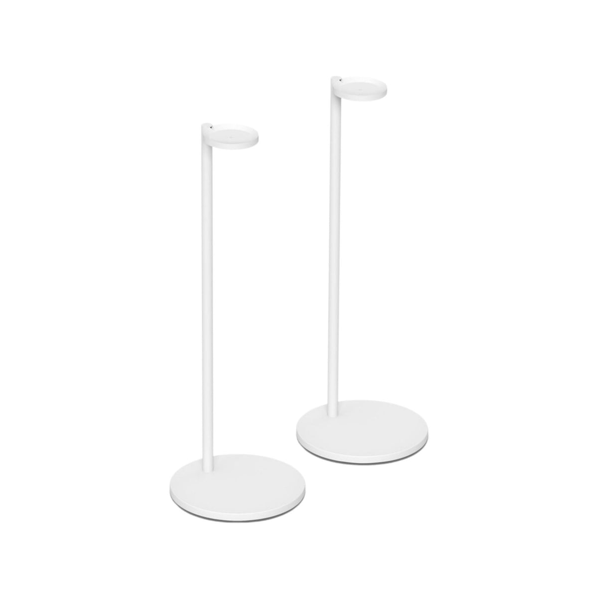 Sonos Era 100 stand pair in white with a weighted base for stable placement and better sound placement.