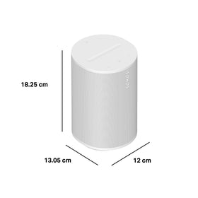Sonos Era 100 White top view, sleek design and easy placement