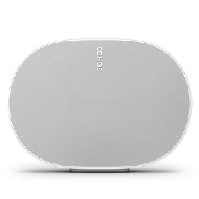 Sonos Era 300 white side profile ideal for versatile room placement