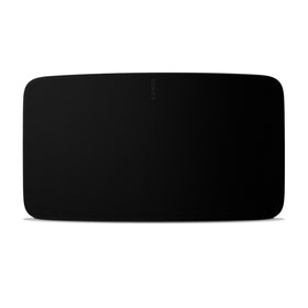 Sonos Five black side view with sleek, modern design.