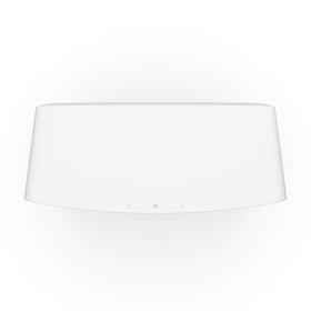 Sonos Five white top panel shows intuitive controls and ports.