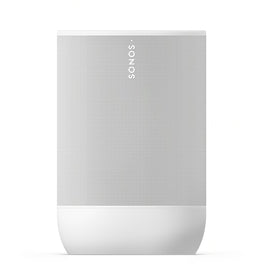 Sonos Move 2 White side handle shows easy carrying for outdoor listening