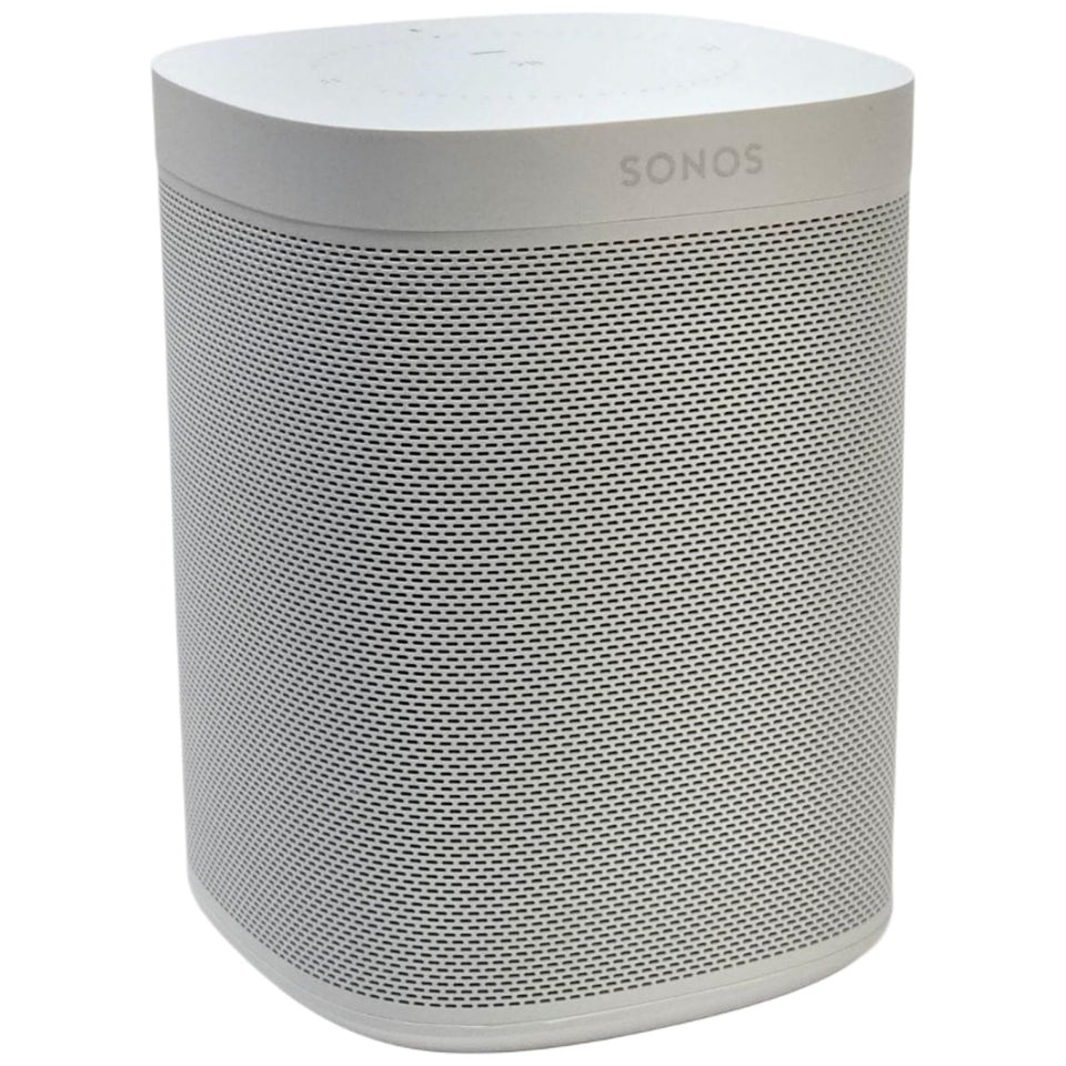 Sonos One Gen 2 white renewed speaker with hands-free Alexa for easy music control