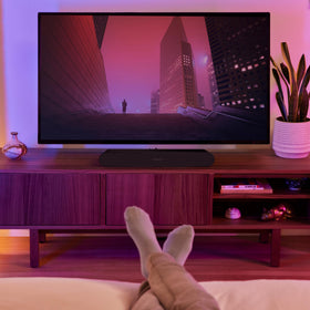 Sonos Ray two-cable setup keeps cables minimal and clutter-free.
