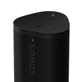 Sonos Roam 2 Black top buttons provide tactile control.