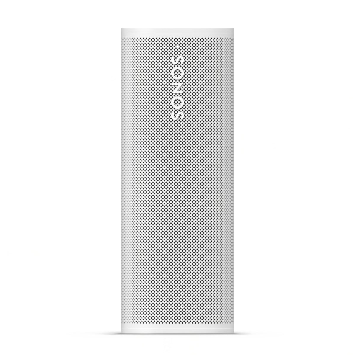Sonos Roam 2 white side view highlighting compact shape for travel