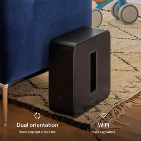 Sonos Sub 4's ported enclosure enhances bass response across genres.