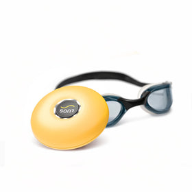 SONR Music open-ear underwater swimmer listening hands-free during swim workouts