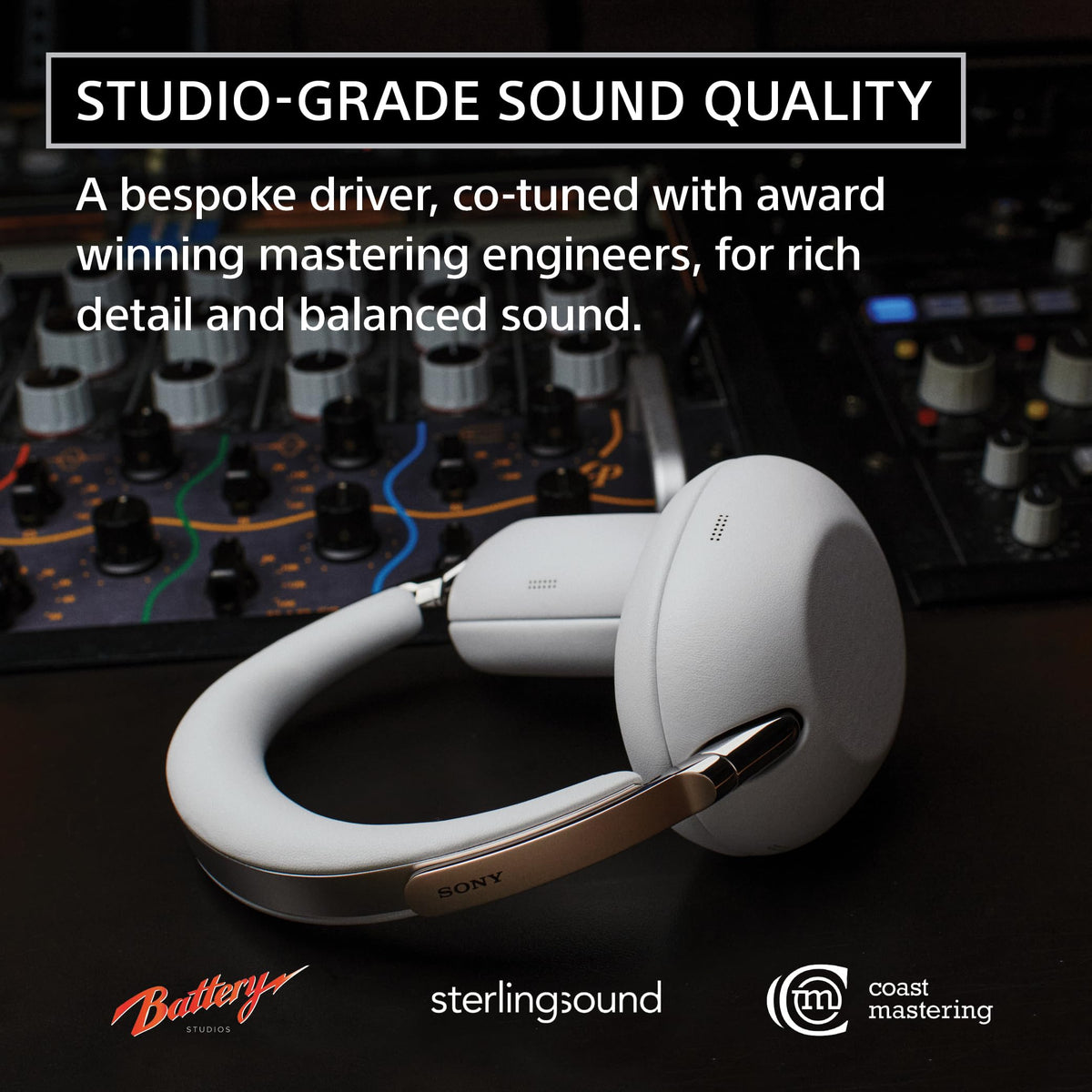 Sony 1000X Collexion headphones bespoke driver detail for studio-like sound
