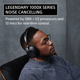 Sony 1000X Collexion headphones wide cushioned headband for fatigue-free listening