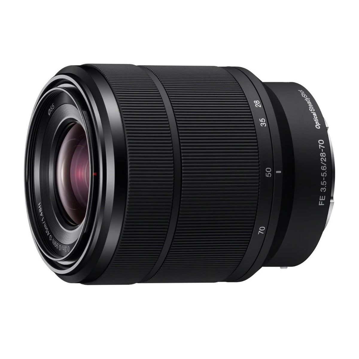 Sony 28-70mm lens on camera shot, lightweight for handheld shooting