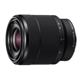 Sony 28-70mm lens on camera shot, lightweight for handheld shooting