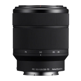 Sony 28-70mm lens front view, compact Renewed design for travel