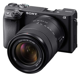 Sony a6400 tiltable LCD screen enables flexible vlogging and stills.
