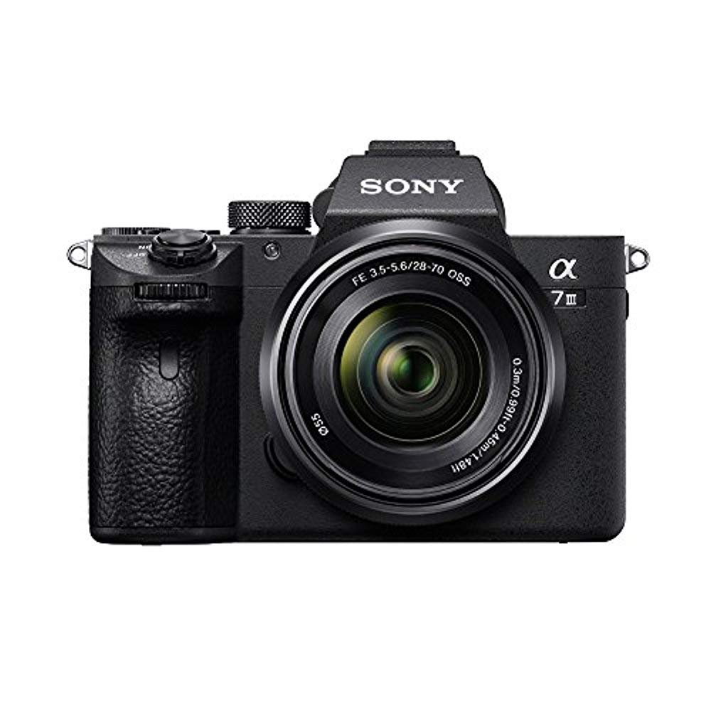 Sony a7 III mounted on tripod for steady landscape captures.
