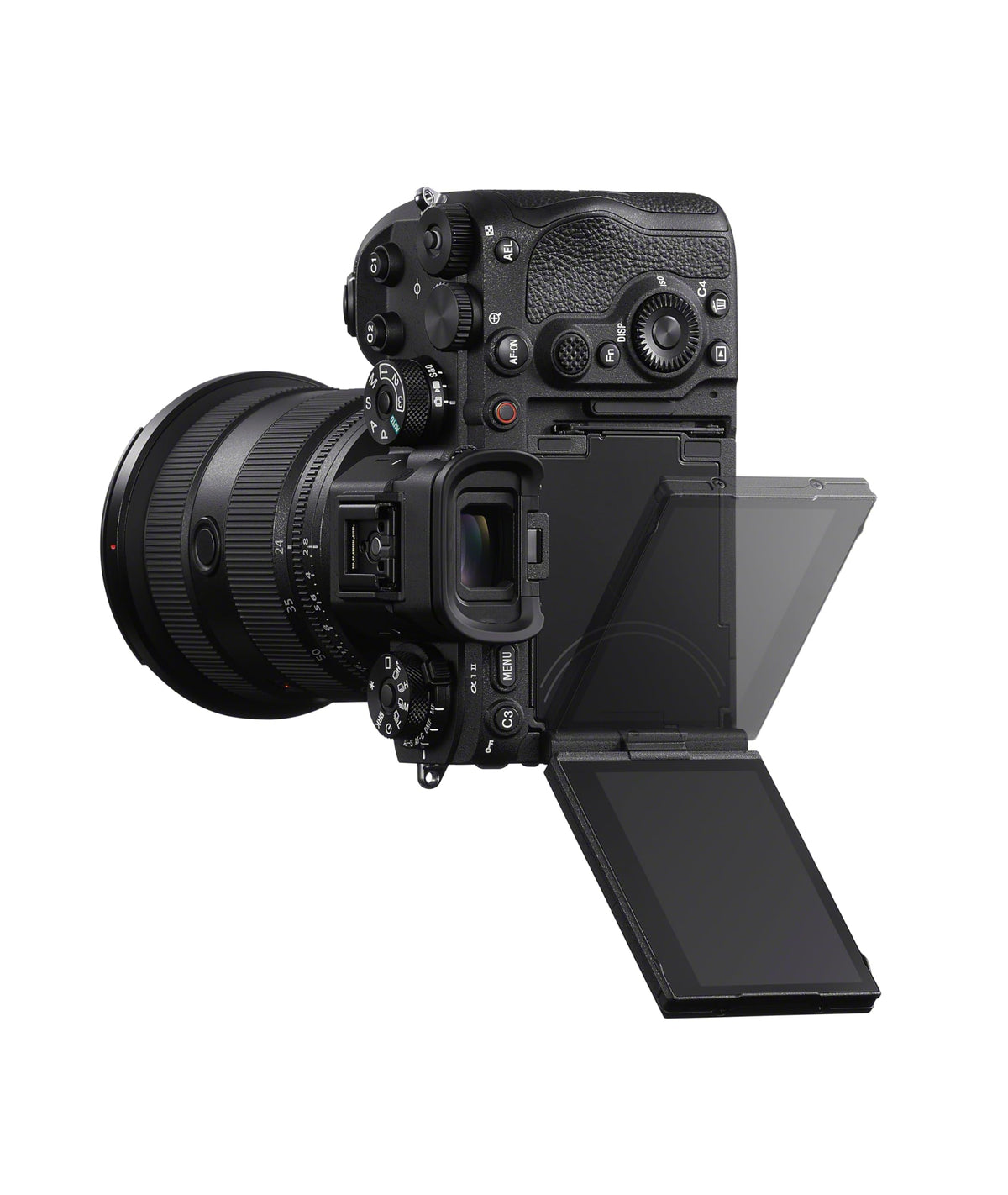 Sony Alpha 1 II AI subject-recognition AF tracking people, animals, vehicles.
