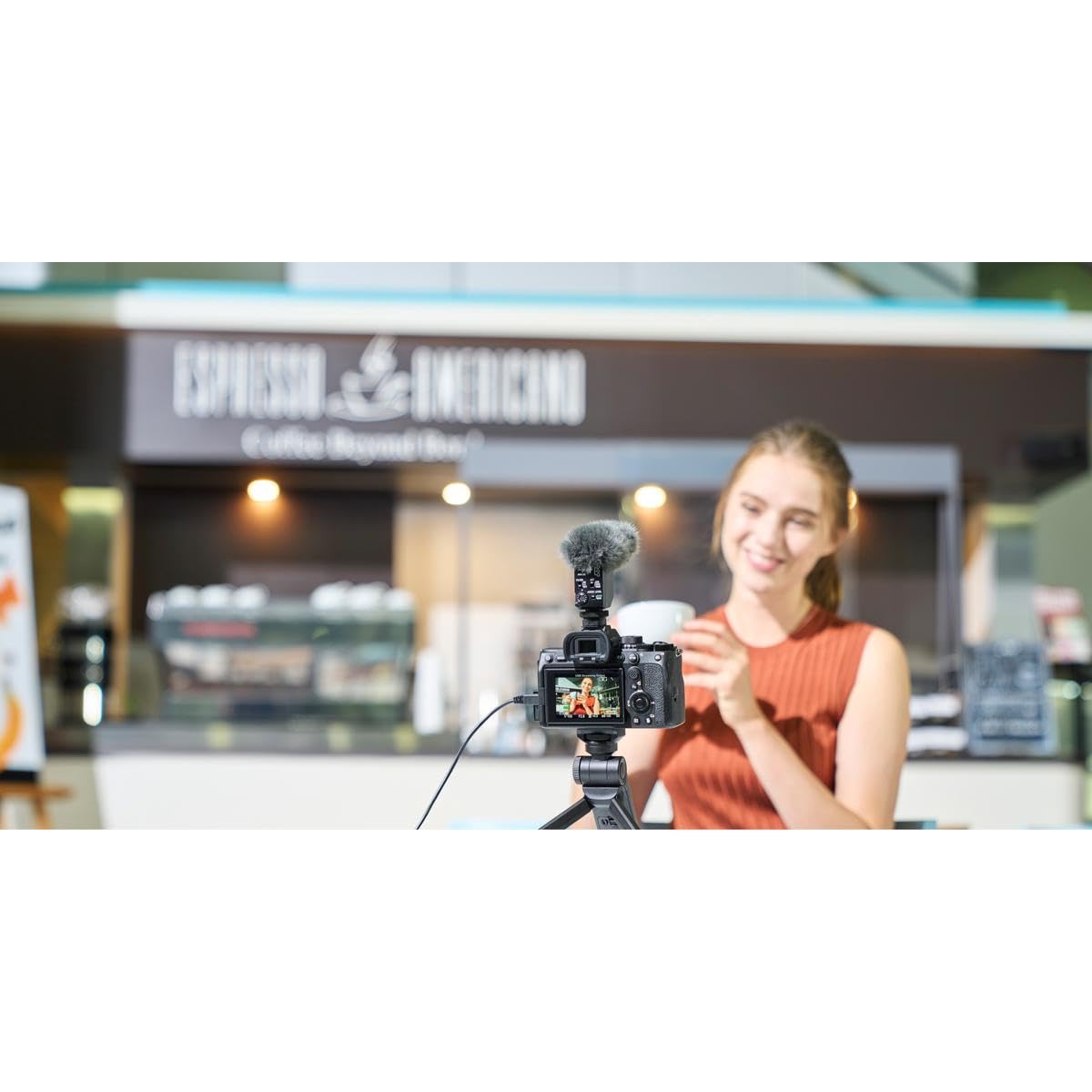 Sony Alpha 7 IV on a tripod for landscape shoots with dynamic range