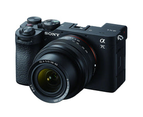 Sony Alpha 7C II compact design from side view emphasizes portability for street photography