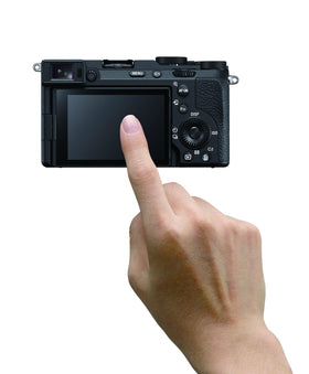 Sony Alpha 7CR full-frame sensor detail captures high-resolution potential for vivid landscapes.
