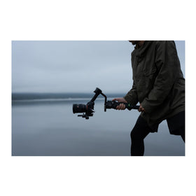 Sony Alpha 7V side view showing grip and stabilization features for handheld shooting.