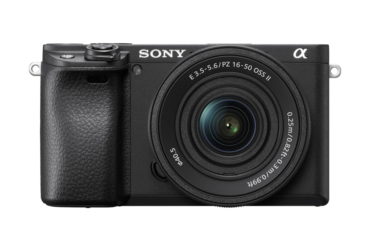 Sony Alpha a6400 with 16-50mm lens, ideal for travel photography and everyday shots.
