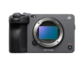 Sony Alpha FX3 front view highlighting compact cinema design for handheld shoots