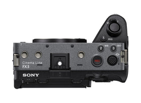 Sony Alpha FX3 top handle with XLR/TRS ports for on-the-go sound