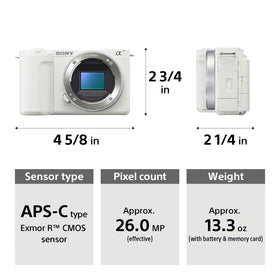 Sony Alpha ZV-E10 II Flip-out LCD for vertical and horizontal framing.