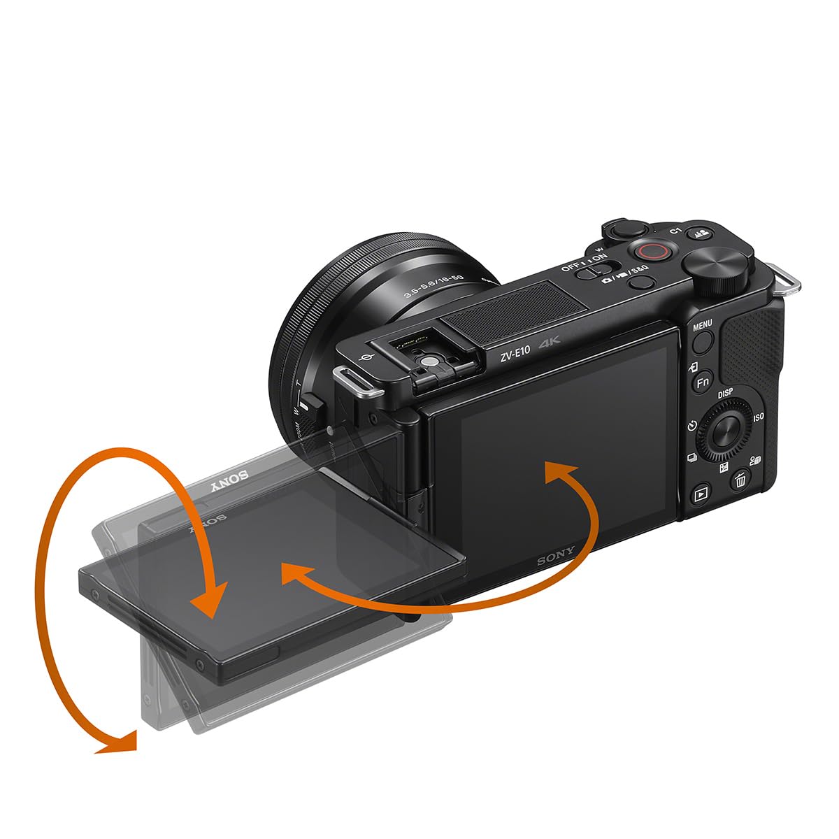 Sony Alpha ZV-E10 product showcase setting enables quick subject focus.